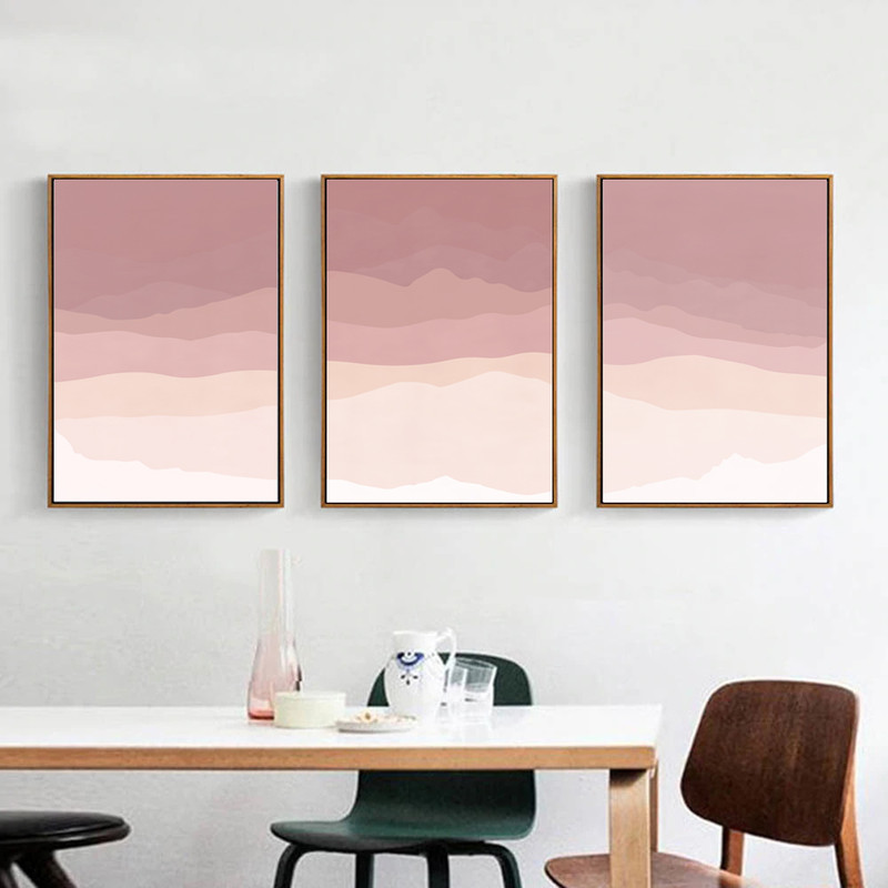 Set Of 3 Posters With Mountains For The Bedroom