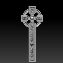 3D STL Model for CNC file Cross with ornament