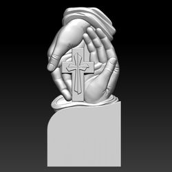 3D STL Model for CNC file Cross in hand