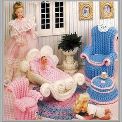 Digital - Vintage Mother's Corner Crochet Pattern -  Crochet Patterns for Dolls - PDF