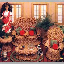 Digital - Vintage The Veranda Crochet Pattern - Crochet Patterns for Dolls - PDF