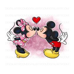 Kiss Two funny mouses, Mice in love, sublimation design