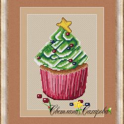 scheme for embroidery cupcake herringbone
