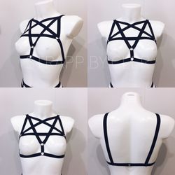 Harness Top, harness lingerie, harness bra, cage bra, strappy, bdsm lingerie, harnesses, harness women
