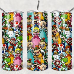 super mario png, 20oz skinny tumbler design,tumbler wrap png digital download, positive quotes, inspirational t