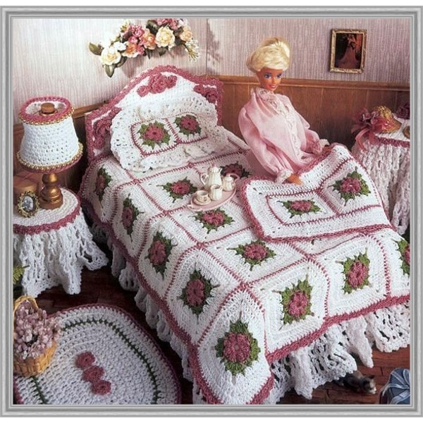 Digital - Vintage Victorian Bedroom Crochet Pattern - Croch | Inspire ...