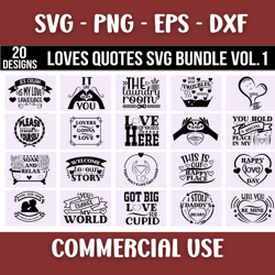 Love Quote Bundle SVG PNG EPS
