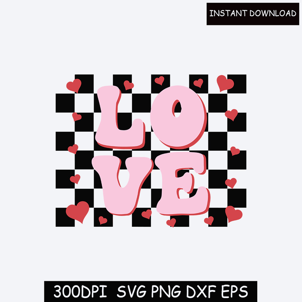 Love SVG - Retro Love SVG - Love cutfile - Groovy love svg - Love png - Love Cut File for cricut - Love dxf - Love eps.jpg