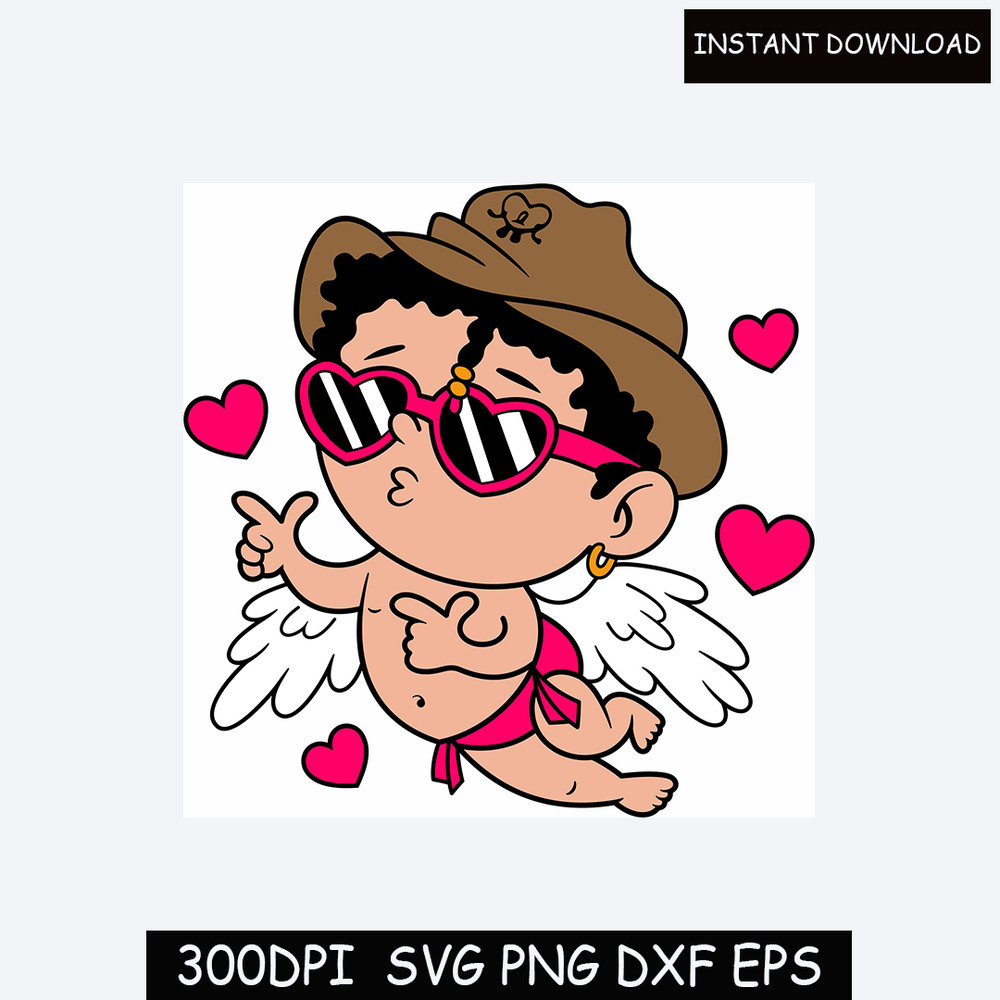 Valentines Bad Bunny Embroidery Designs, Un San Valentin Sin Ti Embroidery, Valentine’s Day Embroidery, Baby Benito Embroidery File.jpg