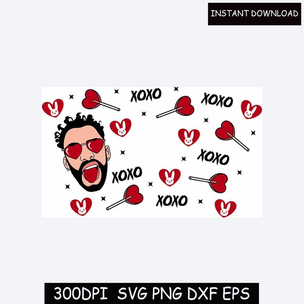 Bad Bunny Valentine's Day SVG Bundle, Original Designer, Aqui Llego Tu Corazon, PNG, Digital Download,Bad Bunny Bundle.jpg