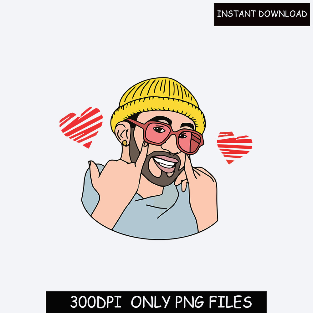 Bad Bunny Valentines Svg PNG Baby Benito Layered Svg Some Bunny loves you El Conejo Malo Sad Heart Svg Cricut Silhouette Cutfile Digital.jpg