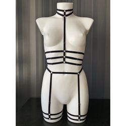 Harness Set Soft, harness lingerie, harness bra, cage belt, garters belt, harnesses, harness women, harness women