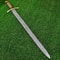 Heathen Army Damascus Steel Sword Pattern Welded Steel Hand Forged Historical R 2jpg