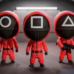 3d model stl file squid game fo 3d print art