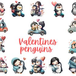 Valentine Penguins Clipart,Couple Penguin png Clipart,holiday penguin nursery animals,Penguin Png, arctic animals,Png co