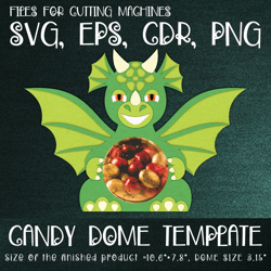dragon candy dome | paper craft template