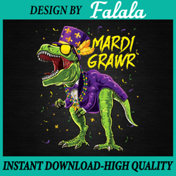 mardi grawr t-rex dinosaur dino mardi gras png file sublimation design mardi gras, mardi gras png