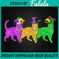 cats kitten kitty mardi gras festival party png file sublimation design mardi gras, mardi gras png