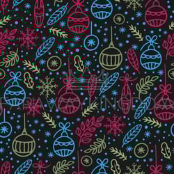 christmas abstract hygge hand drawn seamless pattern vector