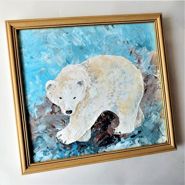 Animal-painting-white-bear-impasto-art-wall-decor-for-living-room.jpg