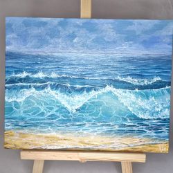 morning sea Original Art Seascape Oil Painting