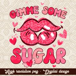 Gimme Some Sugar Lips With Lollipop Png Sublimation Design, Hand Drawn Lips Png, Lips With Lollipop Png, Sugar Lips Png,