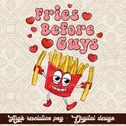 Fries Before Guys PNG, Matching Patches and Seamless Leopard Pattern Included, Valentines Png, Digital Download, Sublima