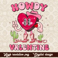 Western Valentines sublimation - Valentines png - Western png - Groovy valentines png - Valentines day png - Love - Howd