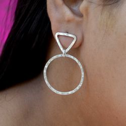 925 sterling silver drop earrings, women handmade earrings