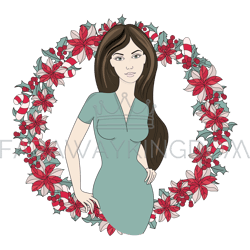 new year icon social media portrait vector illustration set