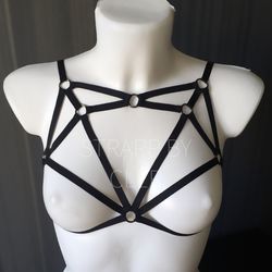 Harness Top WEB, harness lingerie, harness bra, cage bra, harnesses, harness women, harness accessory