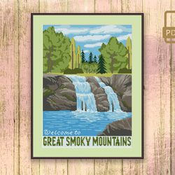 Welcome to Great Smoky Mountains Cross Stitch Pattern