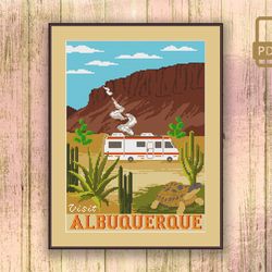 Visit Albuquerque Cross Stitch Pattern