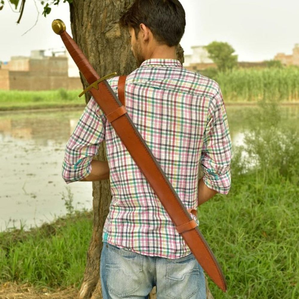 Berserker Wolf Warrior Damascus Steel Viking Sword  Full Tang Collectible Rejpg