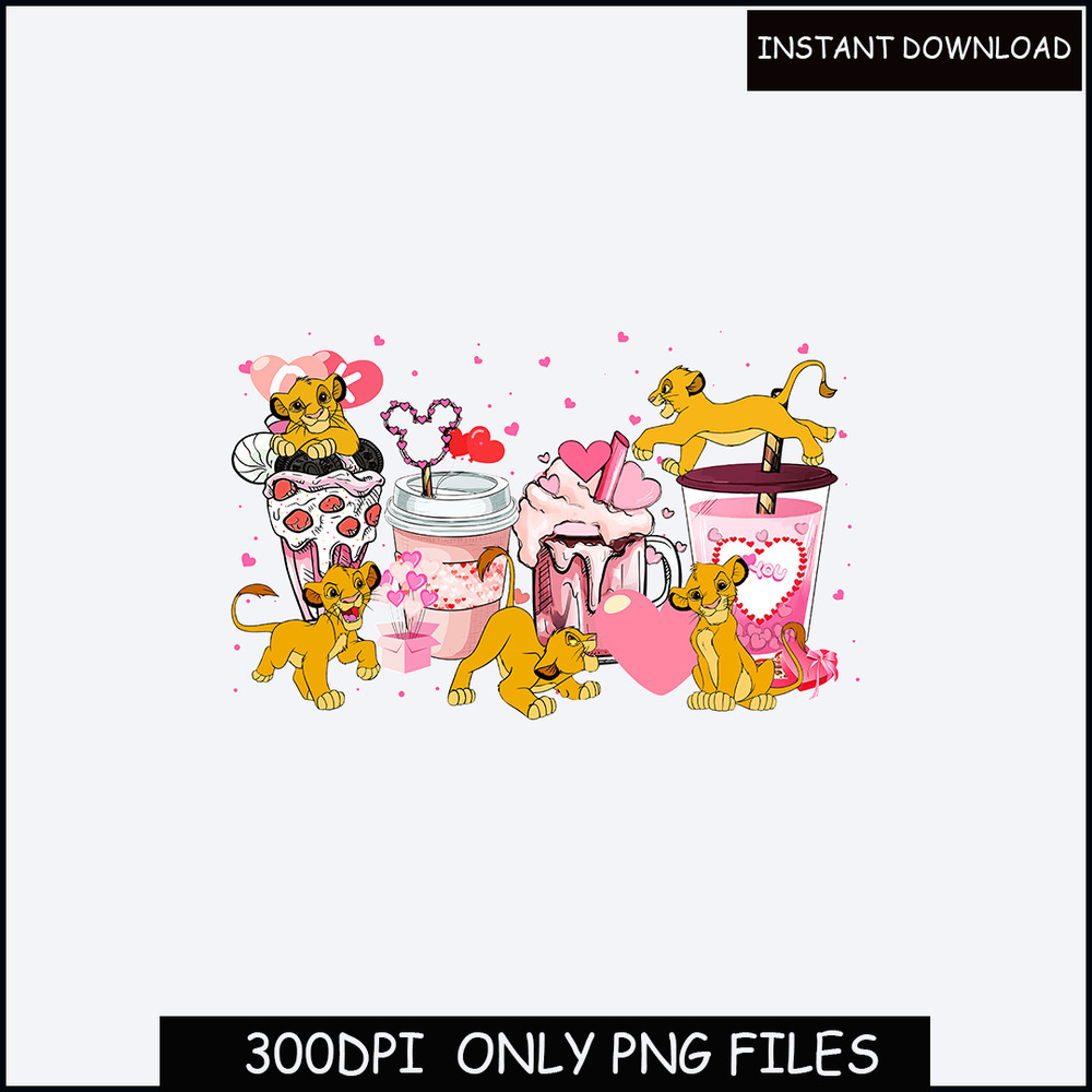 simba Lion King SVG, Simba Clipart, Lion King Valentine day, Cute Simba PNG.jpg