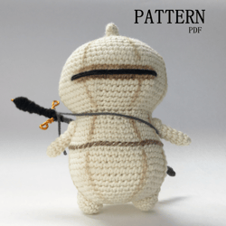 Knight PDF crochet pattern, plush knight, knight amigurumi crochet pattern