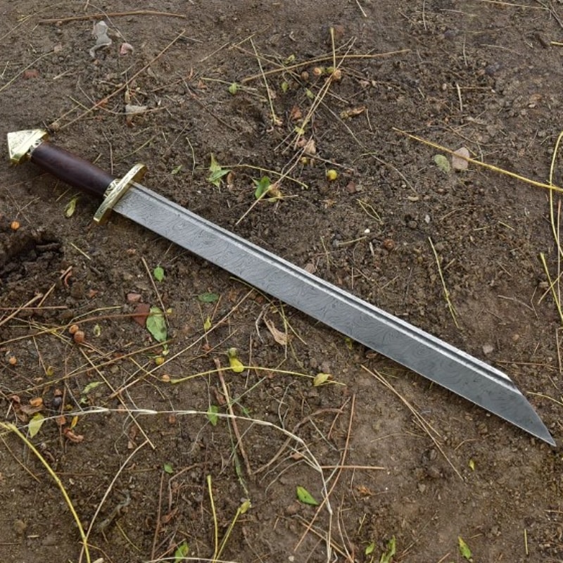 7th Century Medieval Damascus Steel Lang Saex Norse Viking Swordjpg