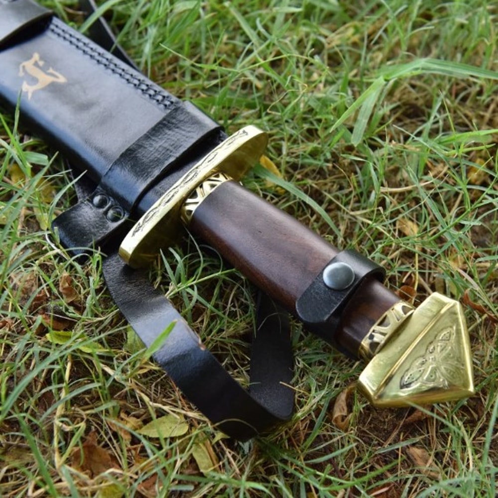 7th Century Medieval Damascus Steel Lang Saex Norse Viking Sword 4jpg