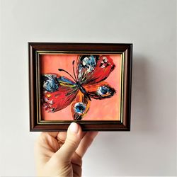 Small Butterfly Pictures Mini Painting Insect Wall Art