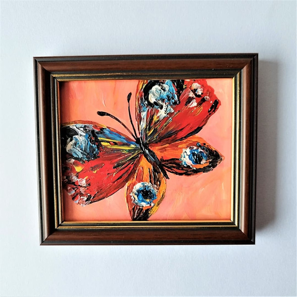 Insect-butterfly-framed-art-small-painting-in-style-impasto.jpg