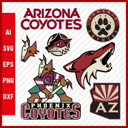 Arizona Coyotes SVG Files - Coyotes Logo SVG - Arizona Coyotes PNG Logo, NHL Logo, Clipart Bundle