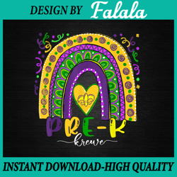 mardi gras rainbow pre-k krewe png, crew teacher krewe png file sublimation design mardi gras, mardi gras png