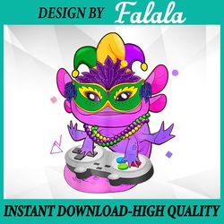 axolotl video game png, gamer beads mardi gras boys men png file sublimation design mardi gras, mardi gras png