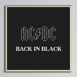 ac/dc cross stitch pattern, rock cross stitch, digital pdf