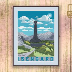Visit Isengard Cross Stitch Pattern