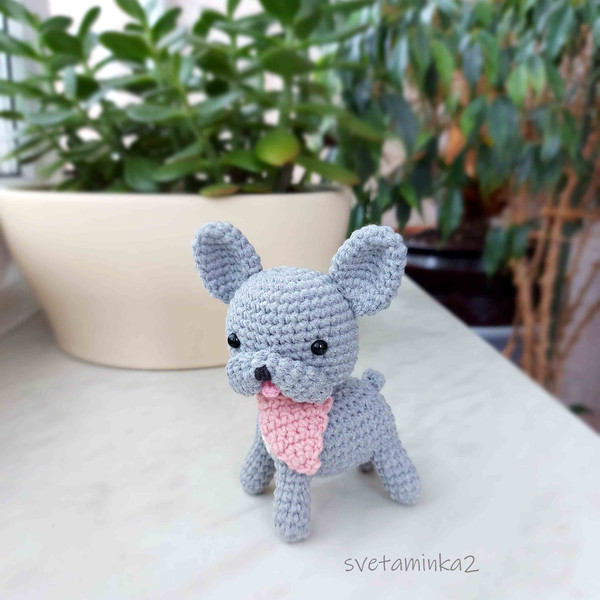 French Bulldog Crochet Pattern Amigurumi Dog Pattern Puppy C - Inspire ...