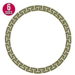 greek pattern embroidery design, machine embroidery pattern, instant download