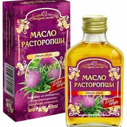 Milk thistle oil "Altai" Premium 100 ml ( 3.38 oz ) glass