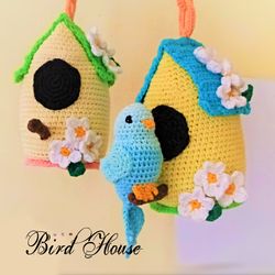 Bird House. Crochet pattern