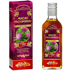 Milk thistle oil "Altai" Premium 250 ml ( 8.45 oz ) glass